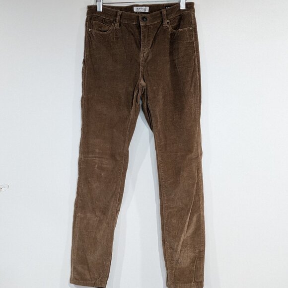Buffalo David Bitton Corduroy Mid-Rise Iron Slim Leg Cords Beige Size 6 Size 30 - Picture 1 of 4